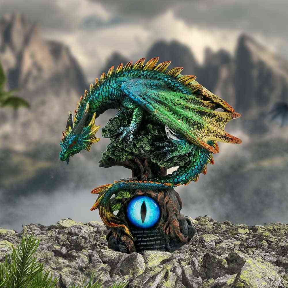 Nemesis Now - Forest Seer 16cm Dekorative Figur - Drachen - Mehrfarben